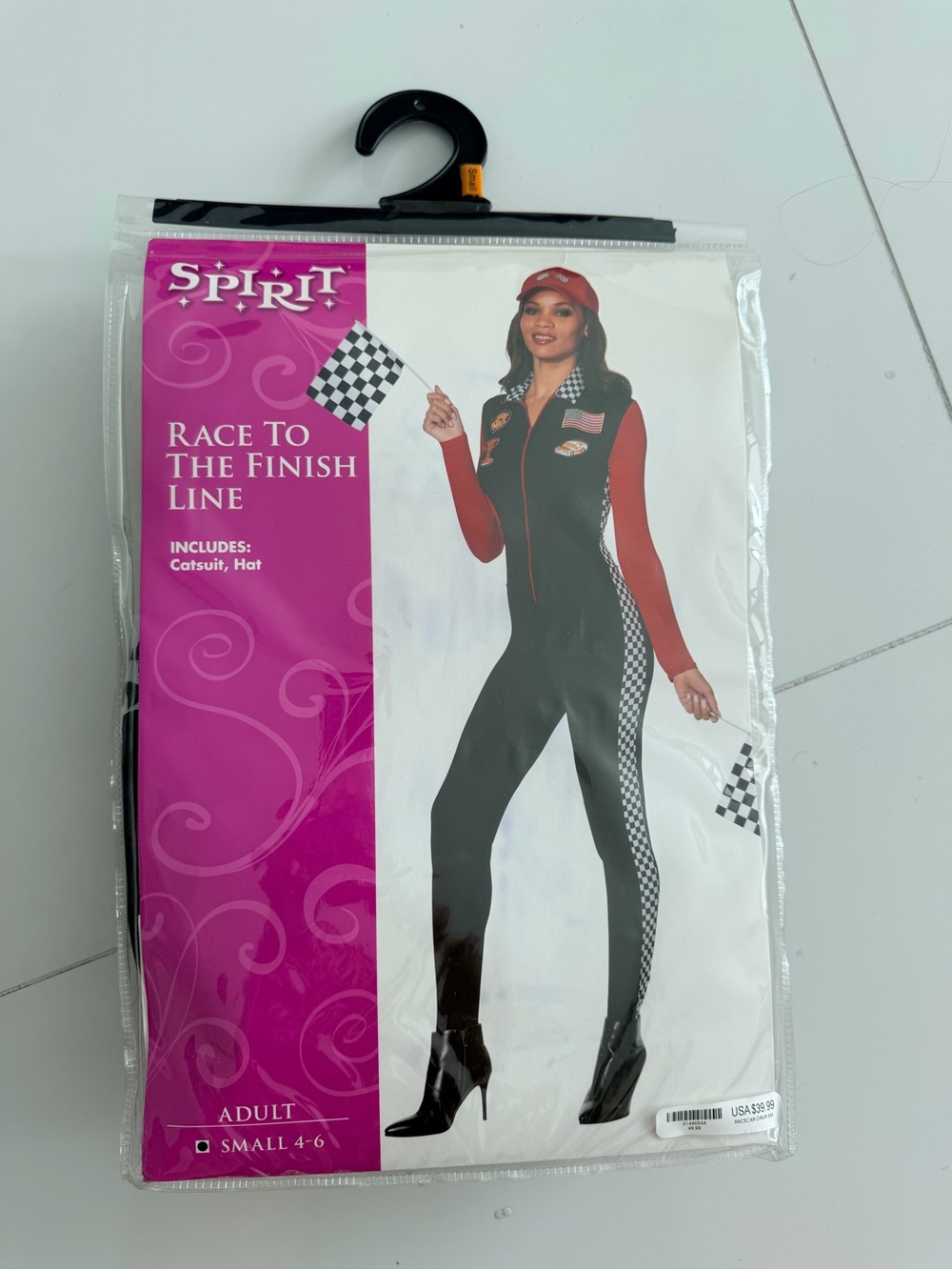 Spirit Women's Race to the Finish Jumpsuit - Black & Red